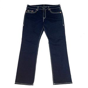 *NEW* True Religion Ricky Relaxed Straight Dark Wash